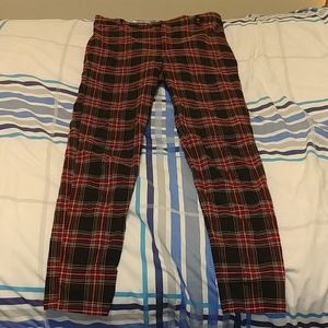 Red Plaid Pants